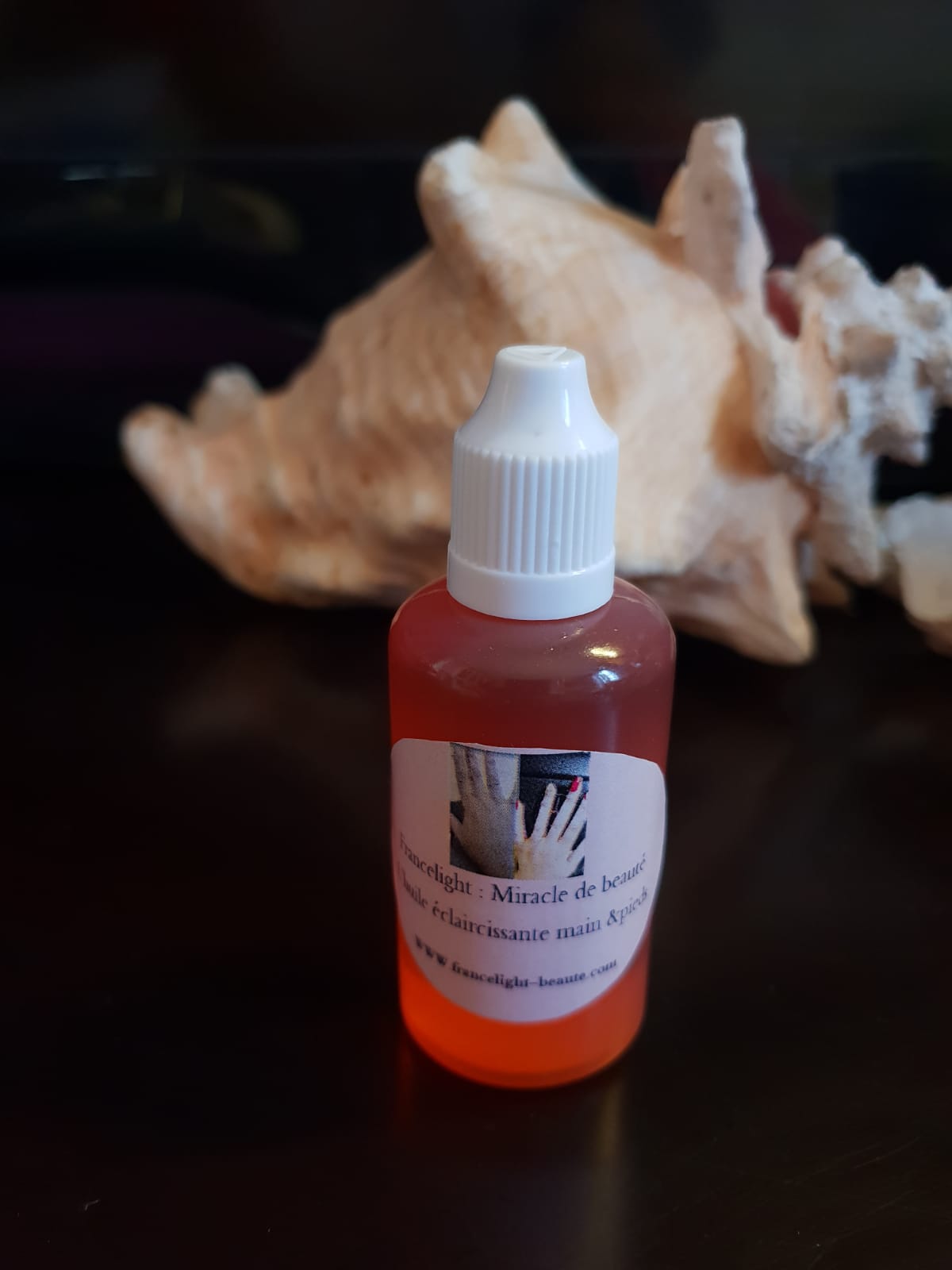 L'huile miracle peeling de francelight, pour mains pieds partis rebelles 50ml image 0